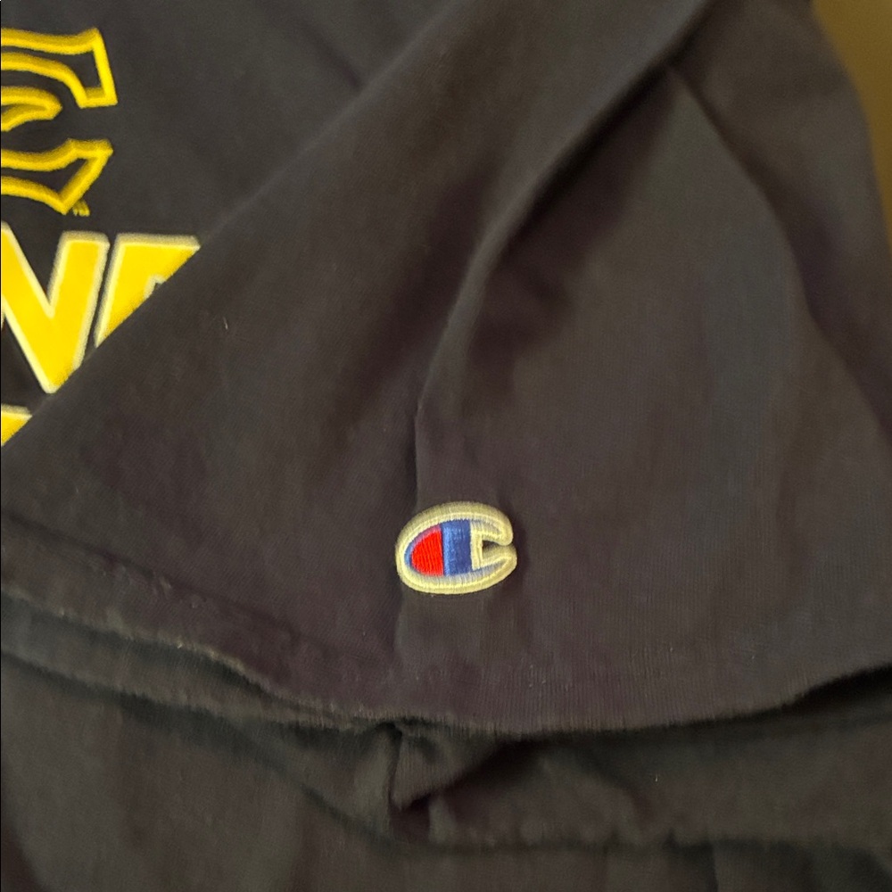 Champion Navy and Yellow Buccaneers Tee - Picture 3 of 4